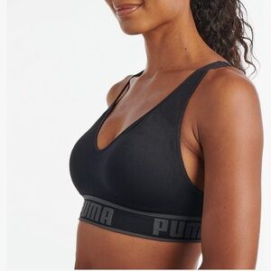 PUMA Women's Black Seamless Sports Bra NWT
